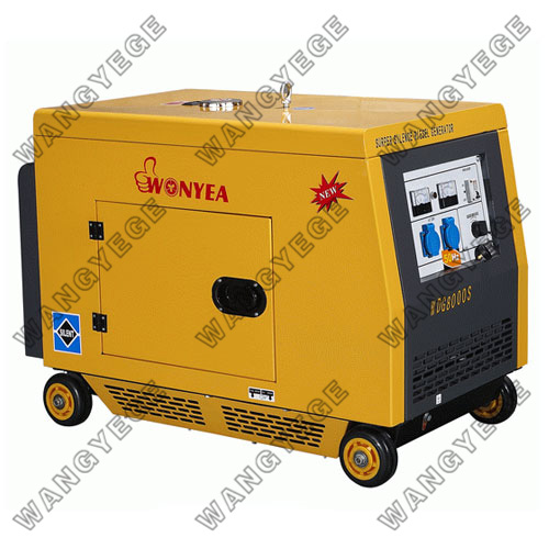 Diesel generator quiet operation