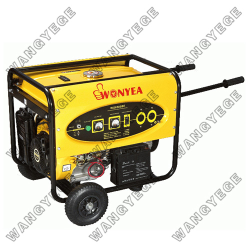 Single Phase Gasoline Generator with 5kW Rated Output and 60/50Hz Frequency