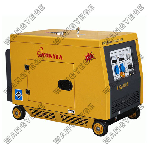 Diesel Generator with Electric Starting System, Large Muffler for Quiet Operation